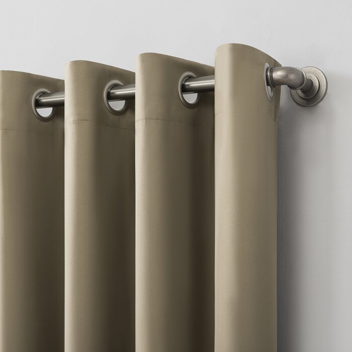 40" W x 95" L Solid Blackout Grommet Curtain Panel, (Set of 2)