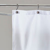White Solid Color Single Shower Curtain ts402