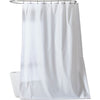 White Solid Color Single Shower Curtain ts402