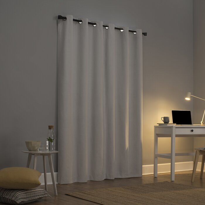 40" x 96"  Solid Max Blackout Thermal Grommet Curtain Panel, Set of 3