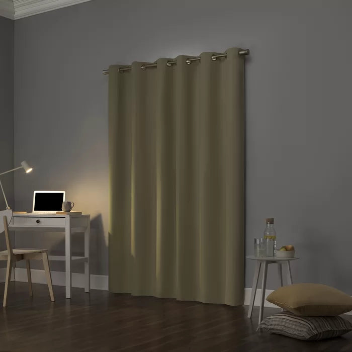40" W x 84" L Solid Max Blackout Thermal Grommet Curtain Panel, (Set of 4)