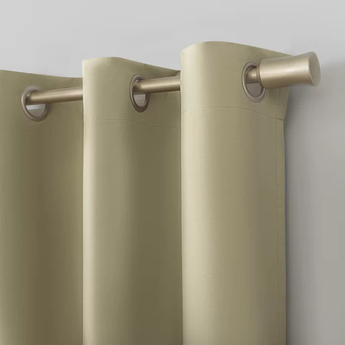 40" W x 84" L Solid Max Blackout Thermal Grommet Curtain Panel, (Set of 4)