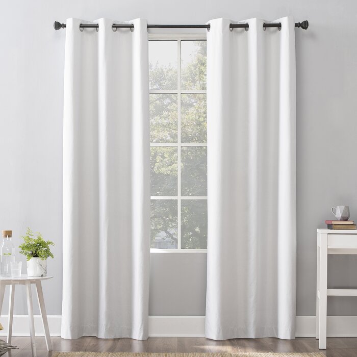 40" x 96"  Solid Max Blackout Thermal Grommet Curtain Panel, Set of 3