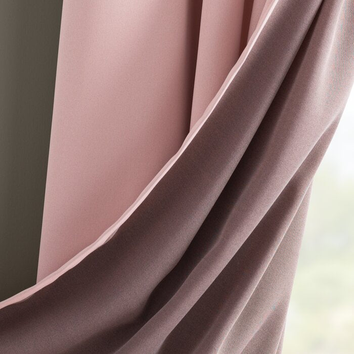 54"W x 95"L Solid Room Darkening Thermal Grommet Curtain Panel, (Set of 3)