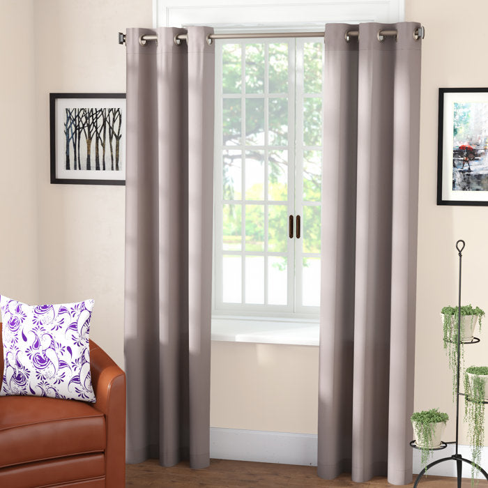 54"W x 84"L Solid Room Darkening Thermal Grommet Curtain Panel, (Set of 6)