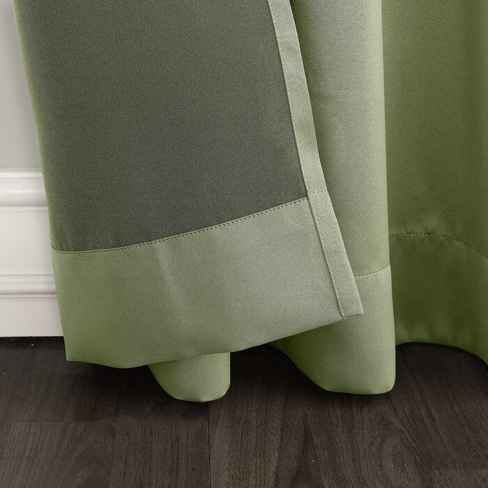 54"W x 95"L Solid Room Darkening Thermal Grommet Curtain Panel, (Set of 2)