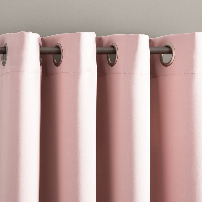 54"W x 95"L Solid Room Darkening Thermal Grommet Curtain Panel, (Set of 3)