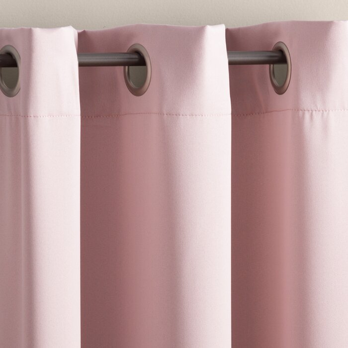 54"W x 95"L Solid Room Darkening Thermal Grommet Curtain Panel, (Set of 3)