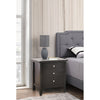Black Sonja 3 - Drawer Nightstand CL603
