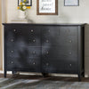 Black Sonja 8 Drawer  Double Dresser CL959