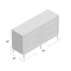 Sophia 6 Drawer 60'' W Double Dresser SHB497