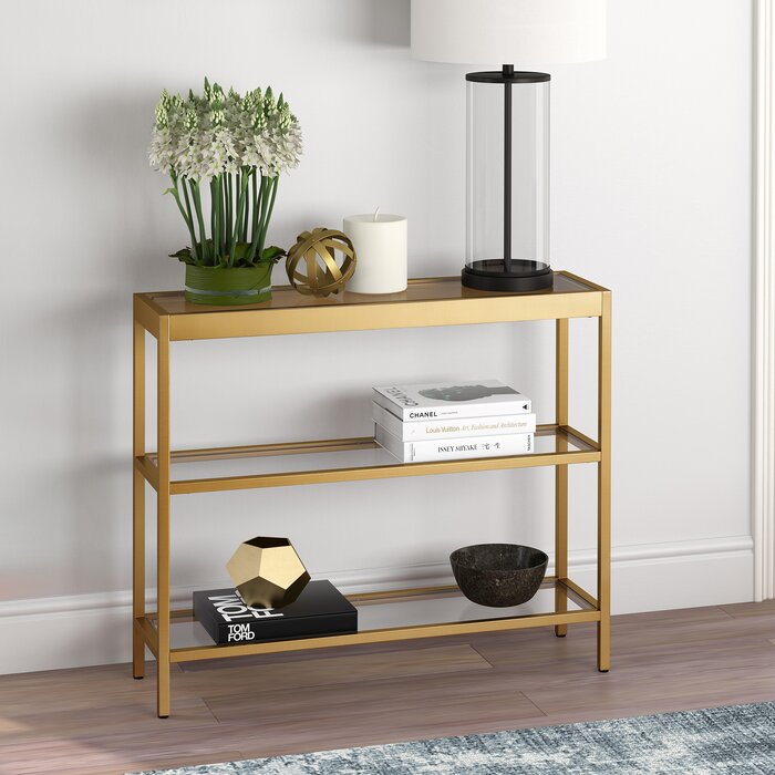 Southall 36" Console Table, Gold (#681)