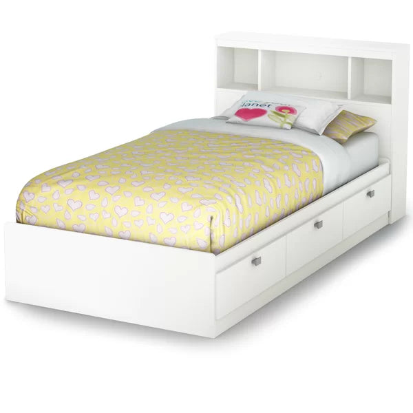 White Spark Twin Mate's & Captain's Bed with Bookcase by South Shore (BOOKCASE HEADBOARD ONLY)