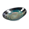 Blue Spinney Swirl Glass Decorative Bowl #HA417