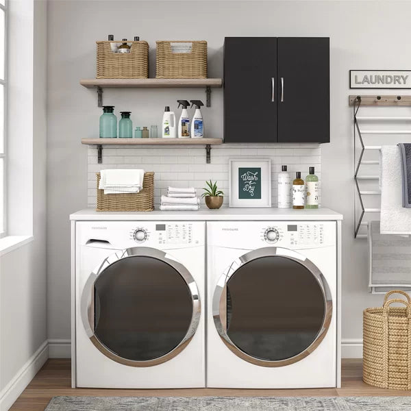 Black Springboro 24" H x 23" W x 12" D Wall Cabinet