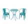 Teal 3 pc bistro set Dr134