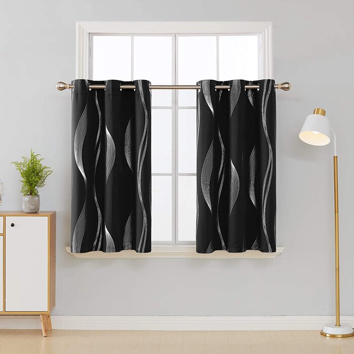 42" W x 45" L Spurgh Polyester Blackout Curtain Pair (Set of 2)