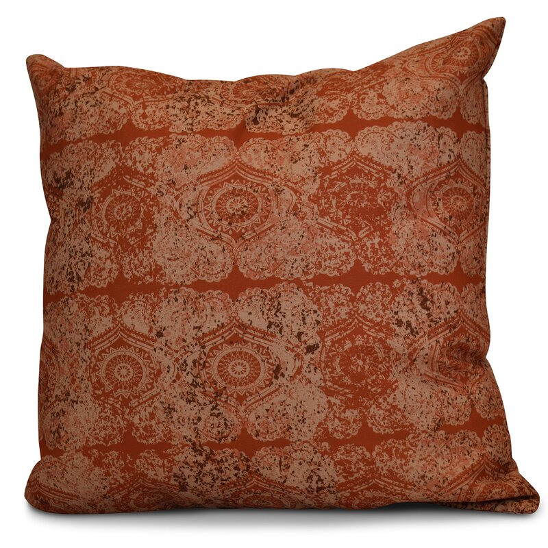 20" H x 20" W x 2" D Orange / Rust Square Pillow Cover & Insert SC100