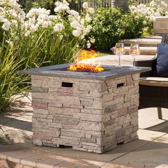 Stafford Stone Propane Gas Fire Pit Table (#HA618)