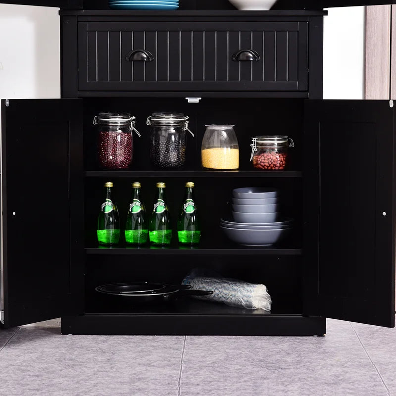 Black Stahl 72" Kitchen Pantry (2 boxes)