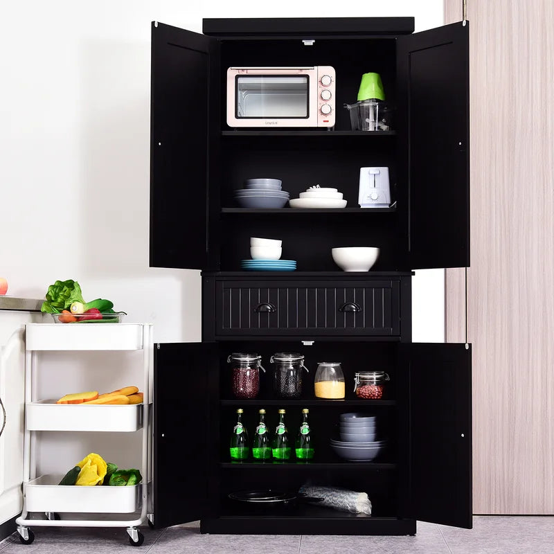 Black Stahl 72" Kitchen Pantry (2 boxes)