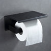 JA03 Stainless Steel Wall Mount Toilet Paper Holder with Shelf, 3.15'' x 7.09'' x 4.57''