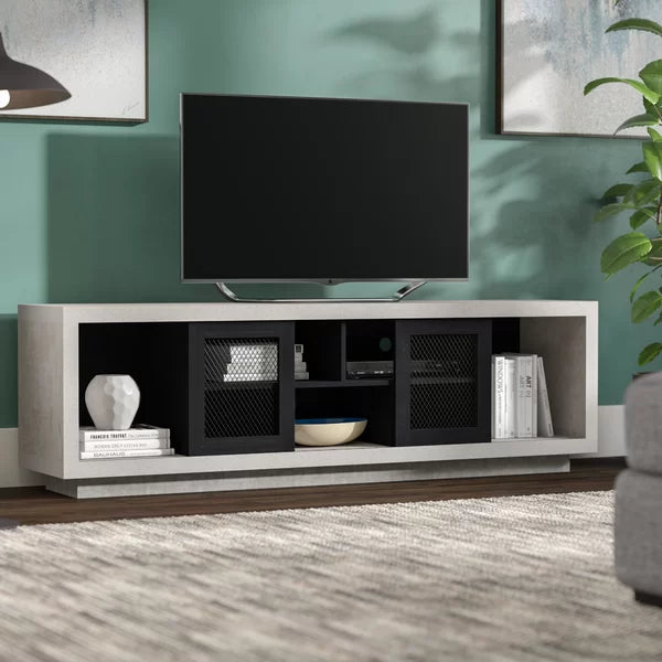 Black Stallman TV Stand for TVs up to 78"