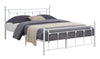 Queen White Standard Bed