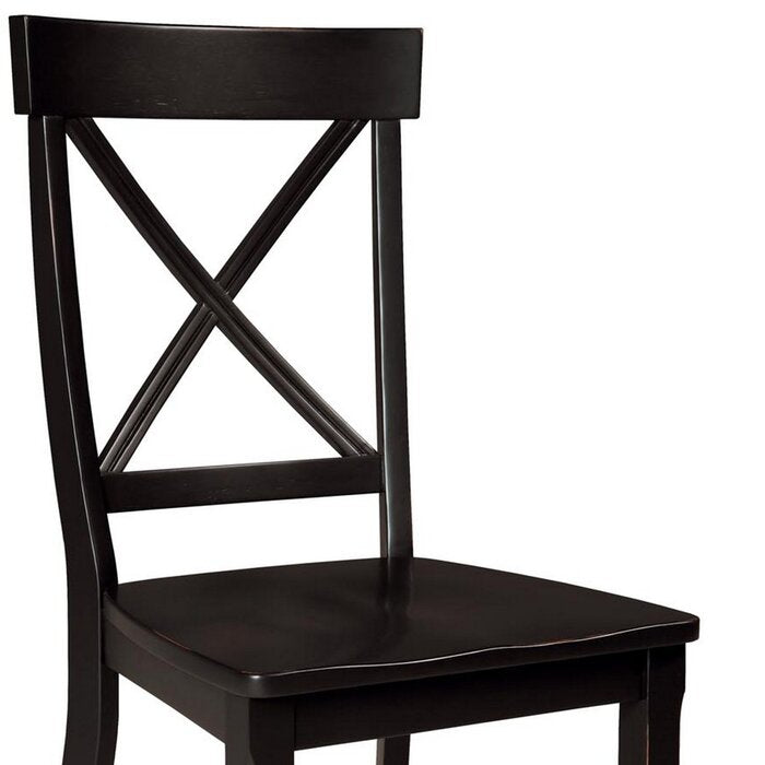 Black Standridge Cross Back Side Chair (Set of 2)
