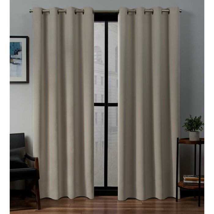 52" W x 84" L Stanton Sateen Curtain (Set of 2)