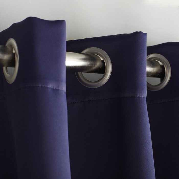 52" W x 63" L Stanton Sateen Room Darkening Curtain Pair (Set of 2)