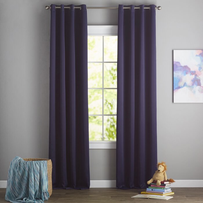 52" W x 63" L Stanton Sateen Room Darkening Curtain Pair (Set of 2)