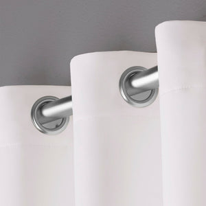 Stanton Sateen Solid Blackout Thermal Grommet Curtain Panels (Set of 3) 7095