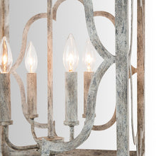 Load image into Gallery viewer, Willa 4 - Light Unique / Statement Square Chandelier 7140
