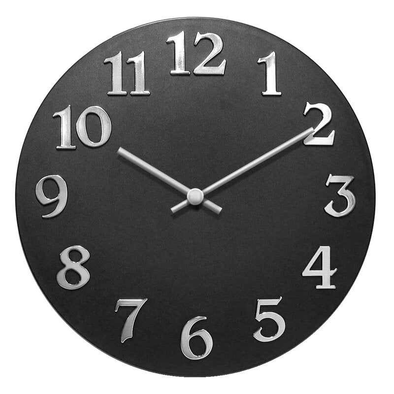 Black Statler Wall Clock pt111