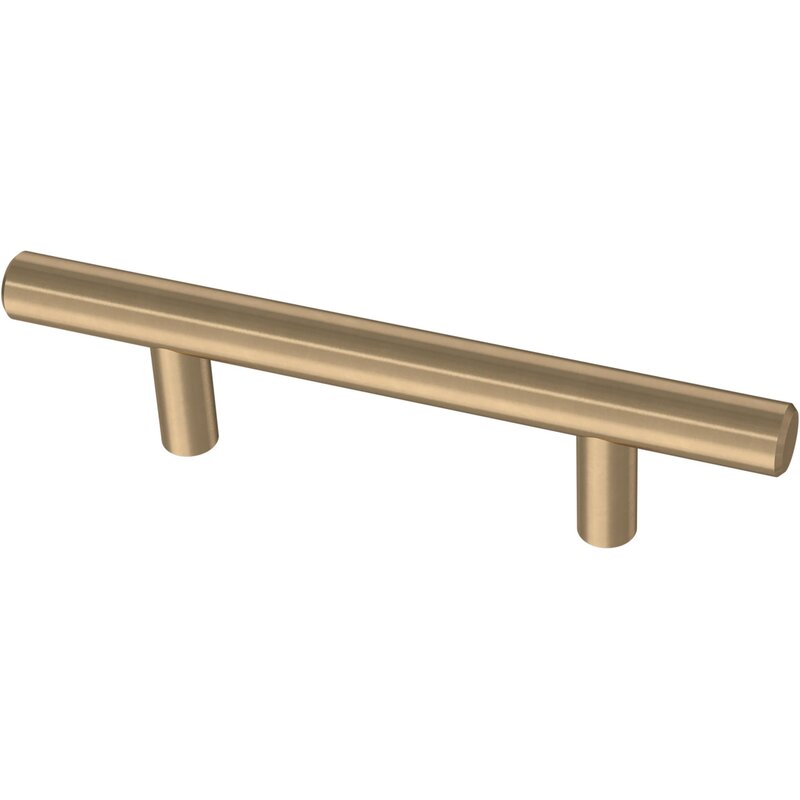 5.3937'' L x 1.2992'' W Champagne Bronze Steel 3" Center to Center Bar Pull Multipack (Set of 5)