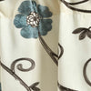 Blue Steinke Floral Scalloped 42'' Window Valance, (Set of 7)