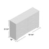 Black Step One 6 Drawer Double Dresser (#HA606)