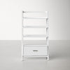 White Stiles 70.25'' H x 38'' W Ladder Bookcase