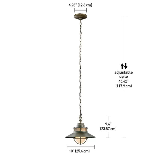Stockley 1 -Bulb 9.4'' H Outdoor Pendant