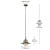 Stockley 1 -Bulb 9.4'' H Outdoor Pendant
