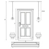 Stockley 1 -Bulb 9.4'' H Outdoor Pendant