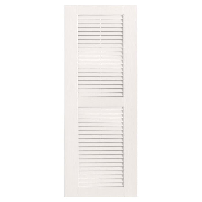 SET OF 2 Straight Top Open Louver Shutters Pair