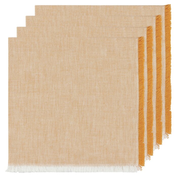 18'' W x 18'' L Stulysse Heirloom Chambray Cotton Napkin (Set of 4)