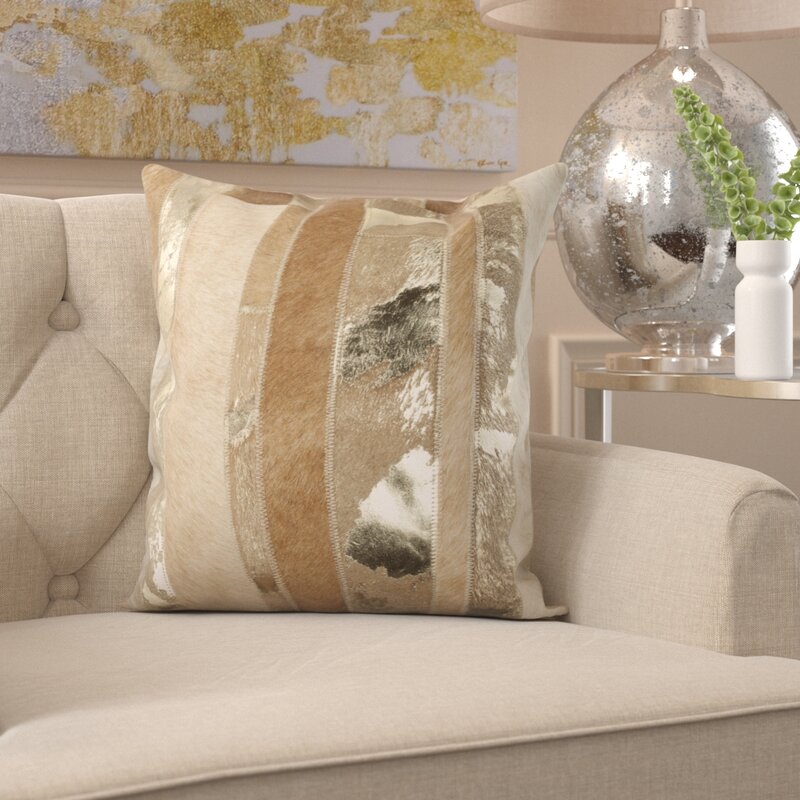 18" H x 18" W Styrbiorn Cotton Pillow Cover and Insert (Set of 2) B41-HS188
