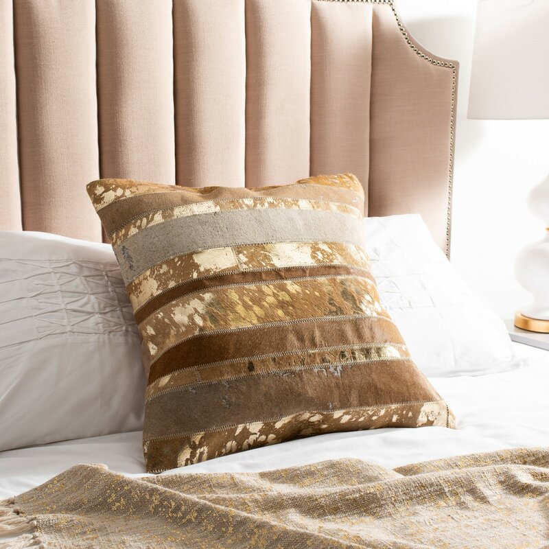 18" H x 18" W Styrbiorn Cotton Pillow Cover and Insert (Set of 2) B41-HS188