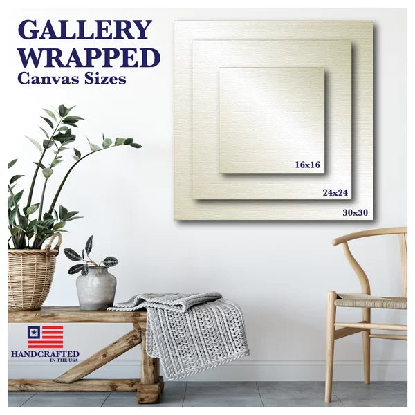 16" H x 16" W x 1.5" D Succulent II - Wrapped Canvas Painting