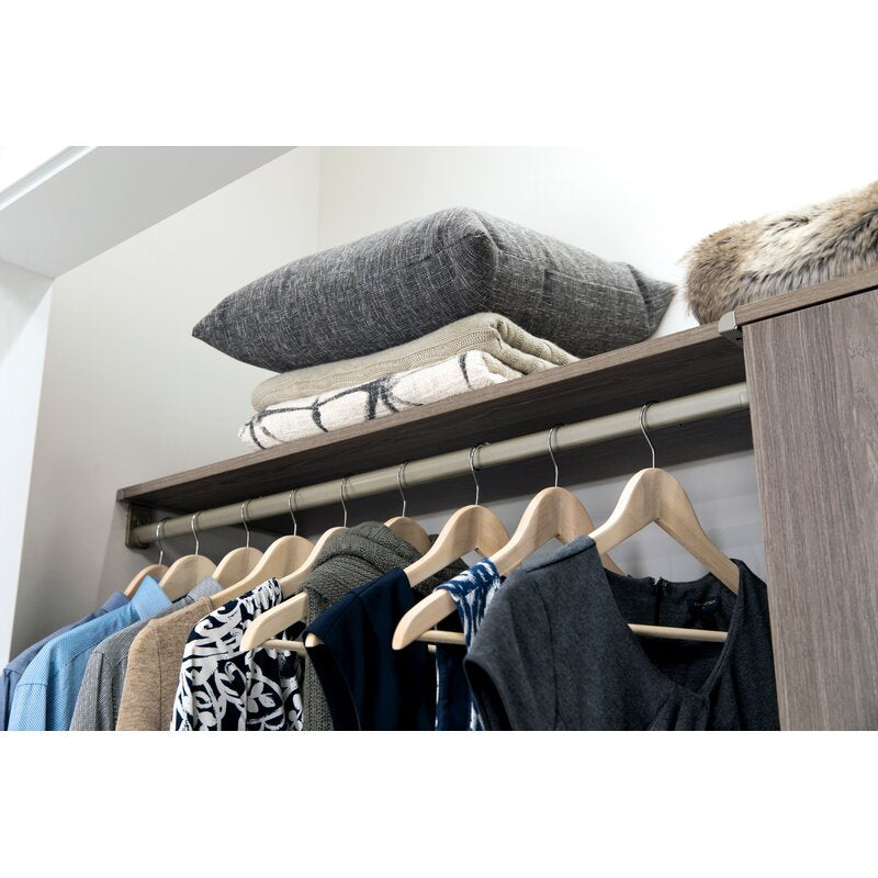 Graphite Grey SuiteSymphony 84" W - 120" W Closet System Starter Kit