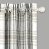 Black Sumner Plaid Tailored 52'' Window Valance