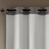 Abel Ogee Knitted Jacquard Total Blackout Curtain Panel by SunSmart ss430